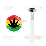 48biz bio flex labret 1 2mm 3mm flat push in silver 925 topbla lower lip piercing