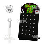 4ab48e display w bio flex labrets 1 2mm 2mm round prong set cz lower lip piercing