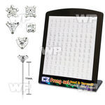 4agnj6 display w silver 925 bend it yourself l shaped nose stu belly piercing