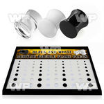 4amiesz7 display box 70 pcs of solid acrylic double flare saddle ear lobe piercing