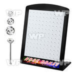 4au4j6 display w silver 925 nose bone 1 4mm 1 5mm 2mm round nose piercing