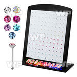 4au4jj display w silver 925 nose bone 1 4mm 1 5mm 2mm round nose piercing