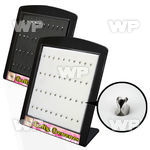 4awnz empty display black white foam 40 clips for belly ban belly piercing