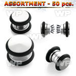 4b20ep of magnetic steel fake cheater plugs o ring belly piercing