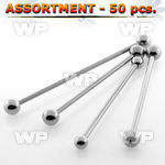 4b299 surgical steel industrial barbells 1 6mm 5mm ball 