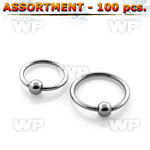 4b2epl surgical steel captive bead ring 1mm 2 5mm ball ear lobe piercing