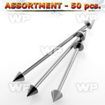 4b2epp surgical steel industrial barbells 1 6mm 5mm cones 