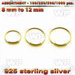 4b2k9e silver 925 endless nose ring s real gold 18k plating 0 6 nose piercing