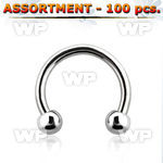 4b2kk7 surgical steel eyebrow cbr horseshoes 3mm ball belly piercing