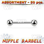 4b2kk94 of surgical steel nipple barbell 1 6mm 5mm ball nipple piercing