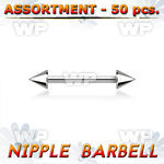 4b2kzp of surgical steel nipple barbell 1 6mm 4mm cones eyebrow piercing