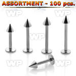 4b2p07 surgical steel labret studs 1 2mm 3mm cone belly piercing