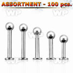 4b2pz7 surgical steel labret studs 1 2mm 3mm ball belly piercing