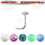 4b2sy9 silver 925 l shaped nose studs 2 5mm round dome shaped nose piercing