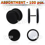 4b2ytp acrylic faux plugs o rings 3mm to 5mm 100pcs