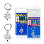4b6my9l fake belly clip dangling tree of life design belly piercing