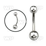 4u3 steel belly ring 5mm 6mm normal high polished steel bal belly piercing