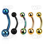4ur3 ion plated 316l steel belly ring 5 6mm ball belly piercing