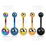 4uri ion plated steel belly ring ball belly piercing