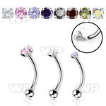 4uw6g8u steel bananabell claw set cz plain ball internal