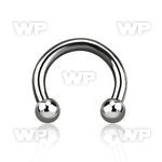 643 surgical steel cbr horseshoe 1 6mm 3mm ball belly piercing