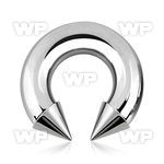64a6up surgical steel cbr horseshoe 8mm internally threaded 10m belly piercing