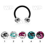 64rday6 ion plated surgical steel cbr horseshoe 1 6mm 6mm multi ear lobe piercing