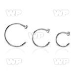 6bu3kp surgical steel fake nose clips 0 8mm nose piercing
