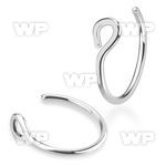 6buxkp implant grade steel non piercing clipon nose ring