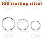 7i3wbet silver 925 seamless ring 1mm diameter measured on the nose piercing