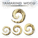 8mrj spiral coil taper tamarind wood