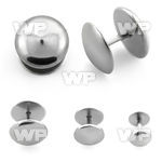 8mx4 steel fake plug dome shaped parts belly piercing