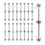 8u13xek 316l steel industrial barbell 1 6mm 5mm ballson both sid 