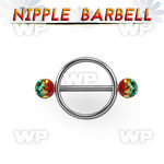 adaumws surgical steel round nipple shield316l steel barbell 1 6 nipple piercing
