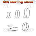 agspr22 sterling silver spiral nose ring, 22g (0.6mm)