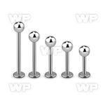 b4403 surgical steel labret stud 1 2mm 4mm ball lower lip piercing