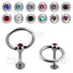 b463b surgical steel slave labret stud 1 2mm 3mm press fit jew lower lip piercing