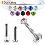 b4d4k surgical steel internally threaded labret stud 1 2mm 2 2 lower lip piercing