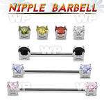 bbnp2z steel nipple barbell w 5mm forward facing prong set czs