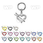 bcrg678 steel bcr 1.6mm w a crystal studded heart arrow