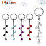 bcrgdpr7 316l steel bcr 1.6mm w a multi pearl chain