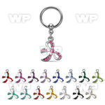 bcrs588 316l steel bcr 1.2mm w a crystal studded bow