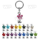 bcrsfl15 316l steel bcr 1.2mm w a crystal flower