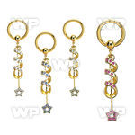 bcrtg701 gold pvd plated steel bcr 1.6mm w coil w a small star