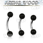 bnar5 organic belly banana w steel post w 5mm areng wood balls