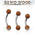 bnsw5 organic belly banana w steel post w 5mm sawo wood balls