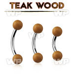 bnte5 organic belly banana w steel post w 5mm teak wood balls