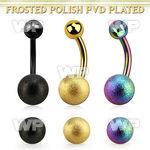 bntfo8 anodized steel belly banana w 8mm frosted steel ball