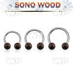 cbsn5 organic circular barbell w 2 5mm sono wood balls