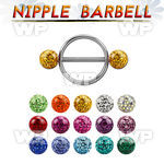 daumwy surgical steel round nipple shield316l steel barbell 1 6 nipple piercing
